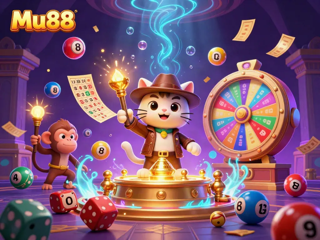 Engage with Mu88 by discovering exciting casino treasures in a vibrant 3D illustration.