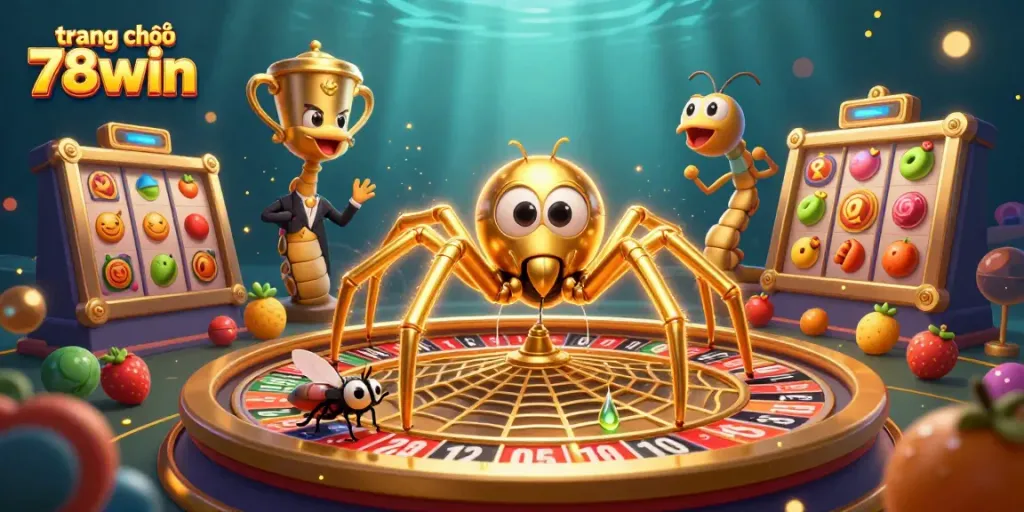 Experience the thrill of gaming at trang chủ 78win with a vibrant casino scene featuring diverse elements.