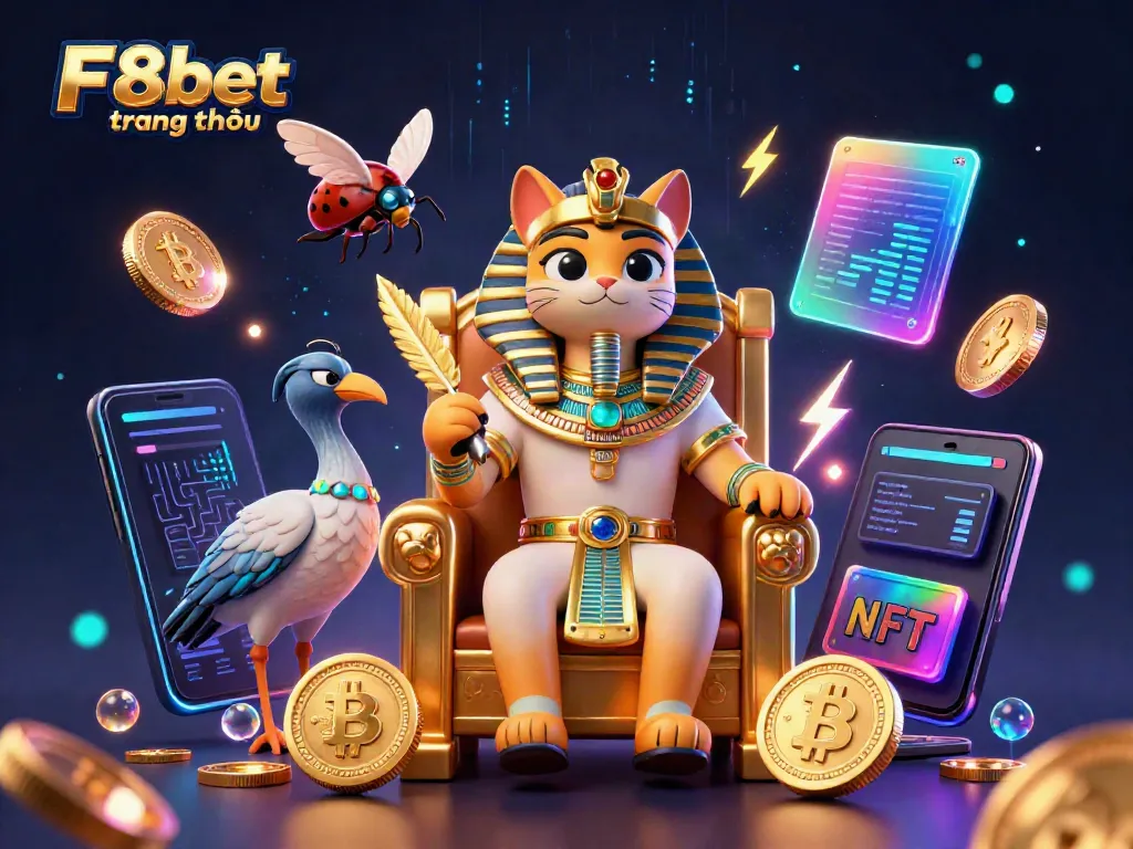 Engage with thrilling gaming action on F8bet trang chủ with vibrant Egyptian-themed characters.