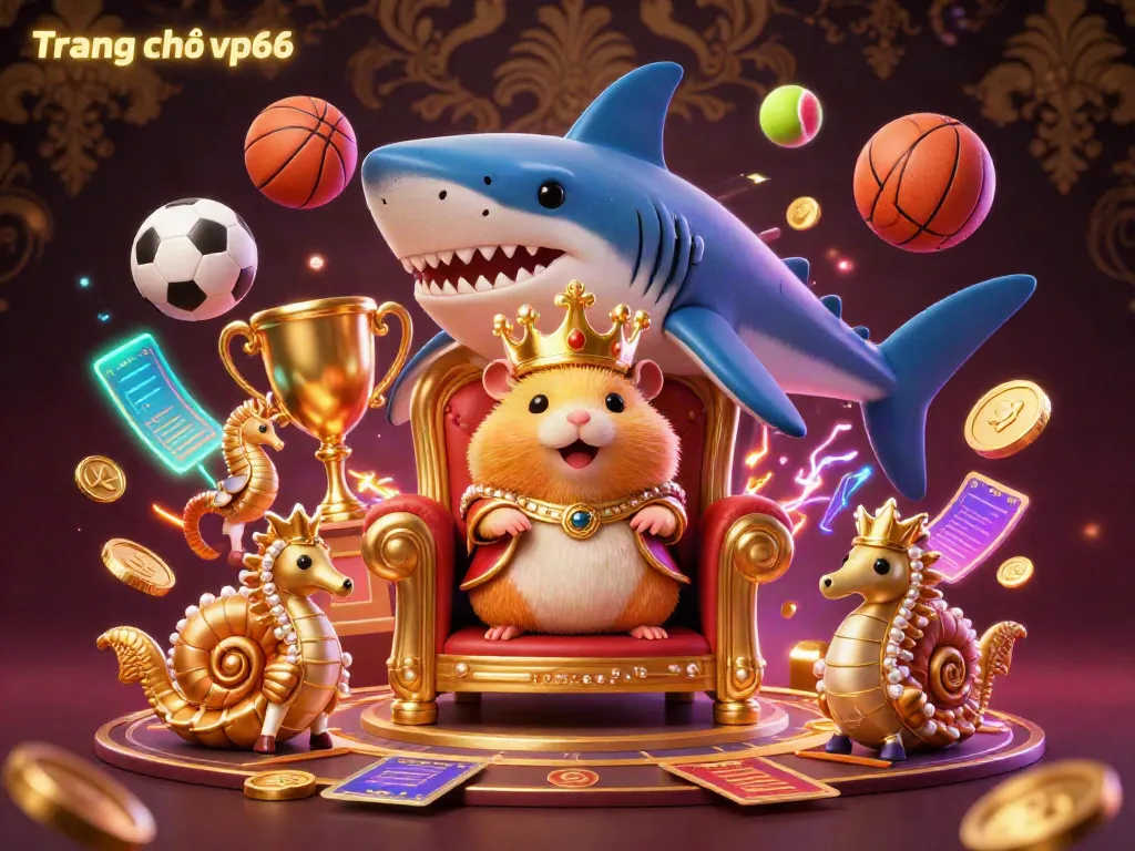 Engage in thrilling gameplay at Trang chủ vp66 with a golden hamster king presiding over dynamic sports betting action.