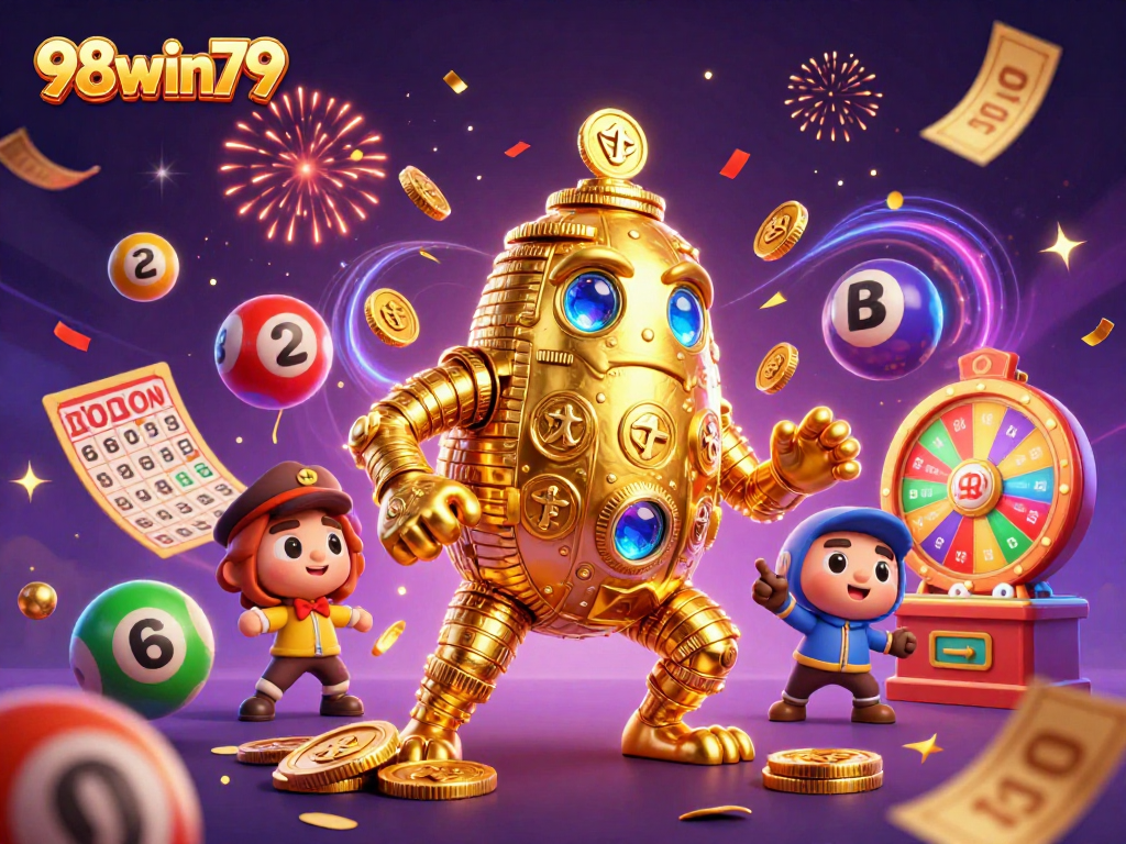 Engage with 98win79's thrilling world of online gaming, filled with vibrant elements and dynamic prizes.