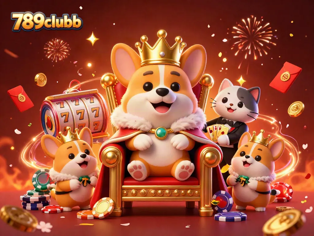 Win big at 789clubb with a royal-themed 3D illustration showcasing casino fun and excitement.