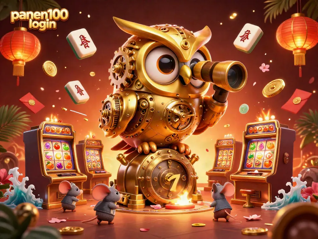 Engage with panen100 login for an immersive casino experience showcasing vibrant 3D elements.