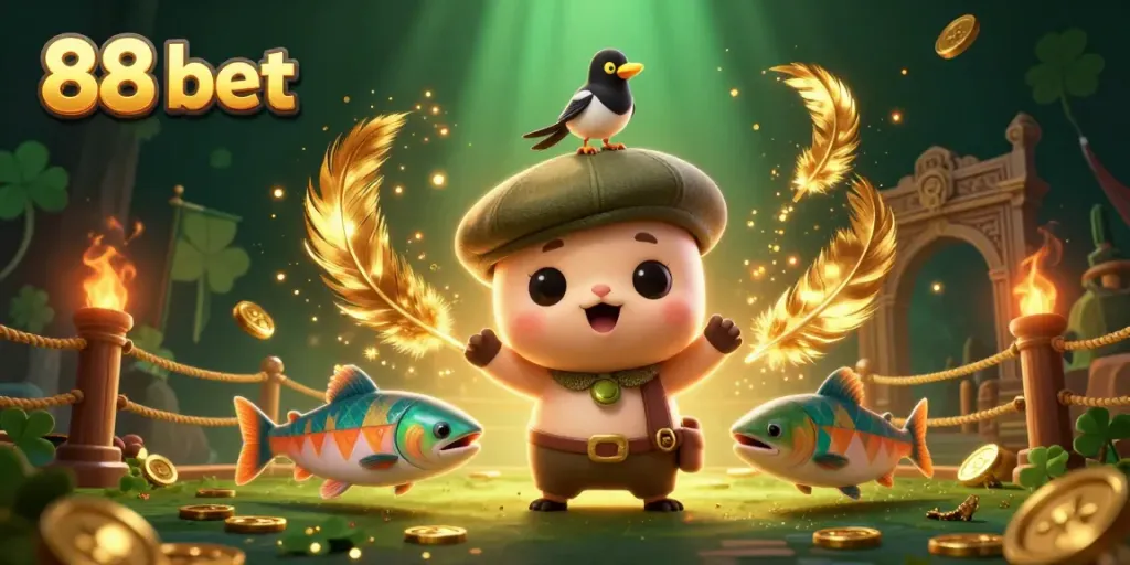 Engage with the vibrant world of 88 bet featuring playful characters and thrilling casino elements.