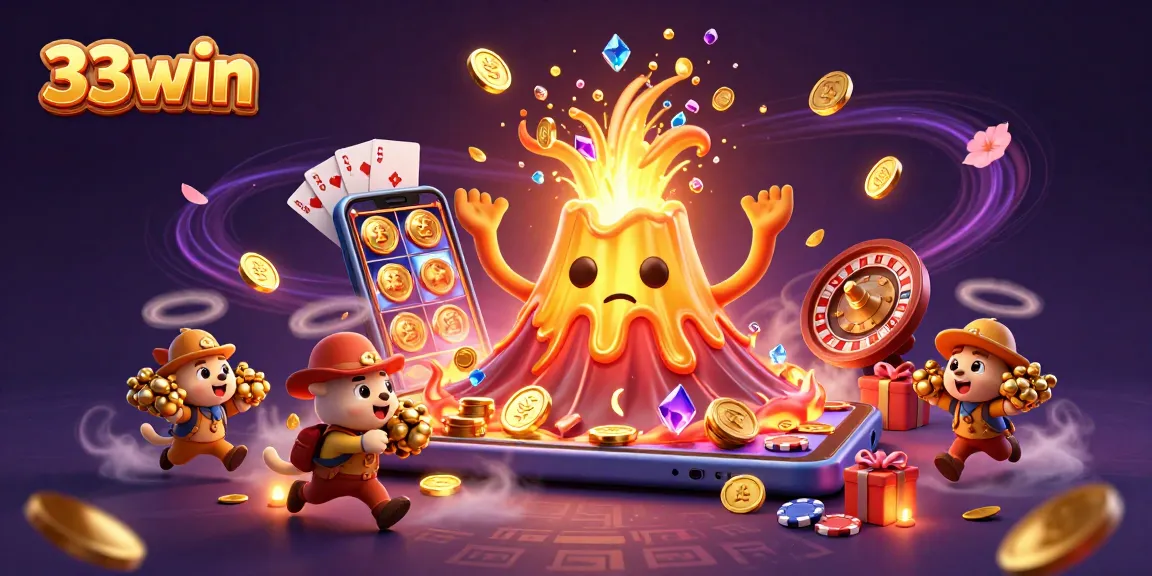 Experience winning moments at 33win with lively gaming scenes and thrilling rewards from slot games.