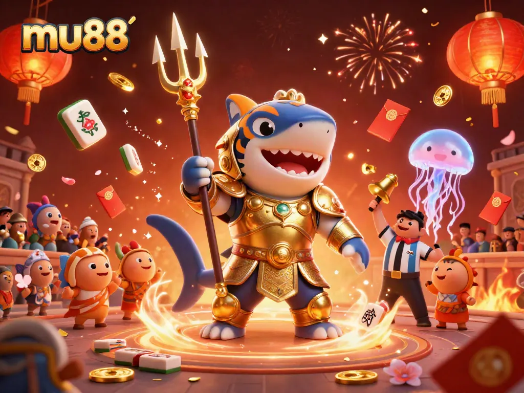 Experience thrilling gameplay at mu88 with an action-packed underwater colosseum scene.