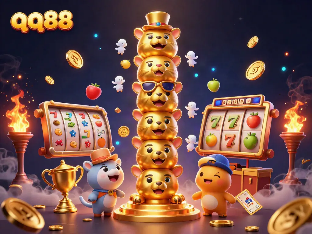 Experience thrilling gameplay features of qq88 with dynamic slot reels and vibrant casino elements.