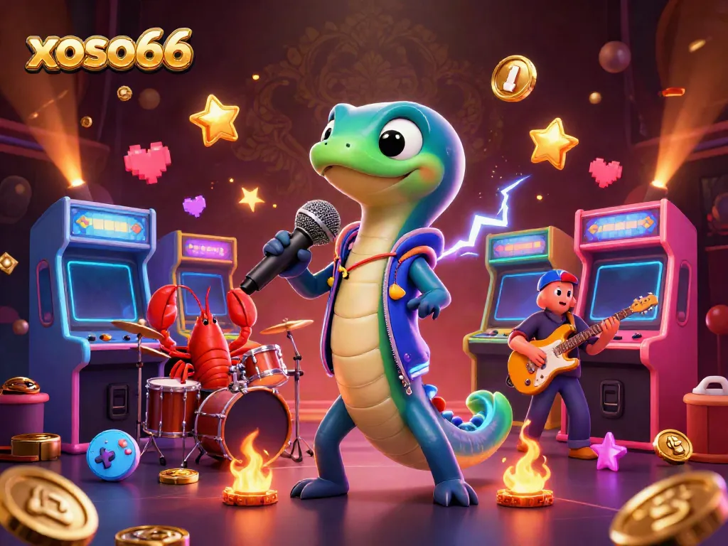 Xoso66 engages players with an underwater casino featuring colorful characters and vibrant gaming elements.